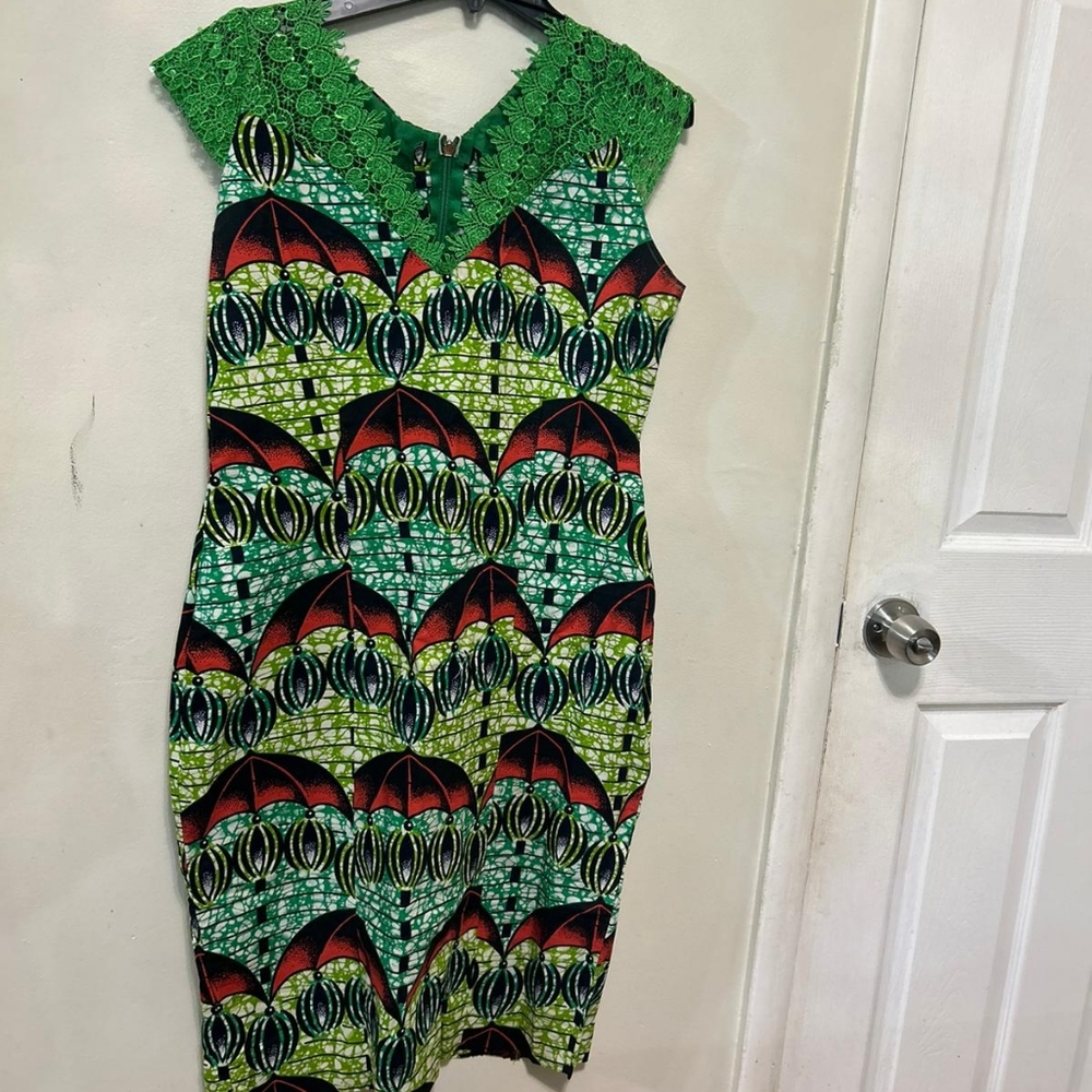 African print dress
